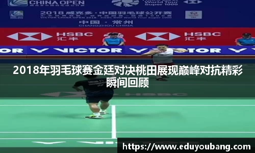 2018年羽毛球赛金廷对决桃田展现巅峰对抗精彩瞬间回顾