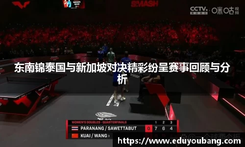 东南锦泰国与新加坡对决精彩纷呈赛事回顾与分析